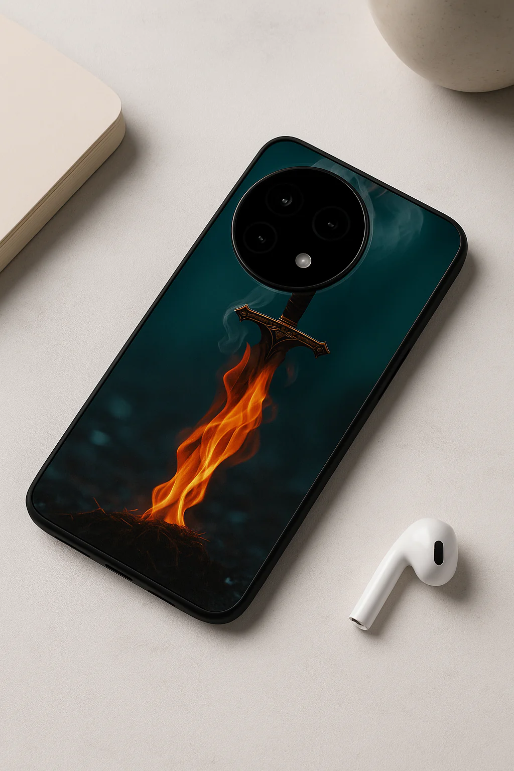 Flameborne Premium Glass Back Cover For One Plus 13, 12, 11, 10, Nord Series - Image 6