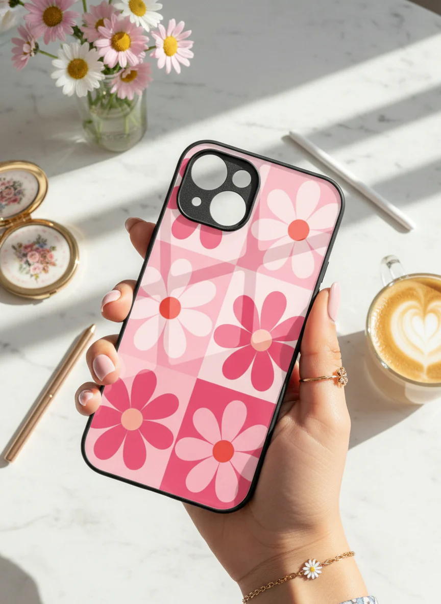 Floral Funk Premium Glass Back Cover For iPhone 11-17 Models - Image 10