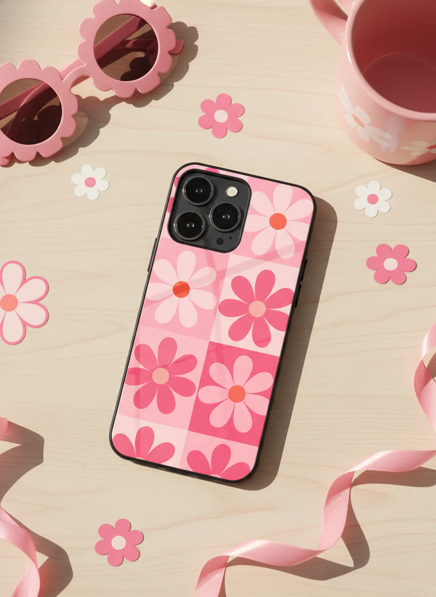 Floral Funk Premium Glass Back Cover For iPhone 11-17 Models - Image 11