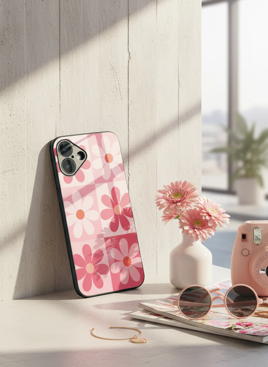 Floral Funk Premium Glass Back Cover For iPhone 11-17 Models - Image 12
