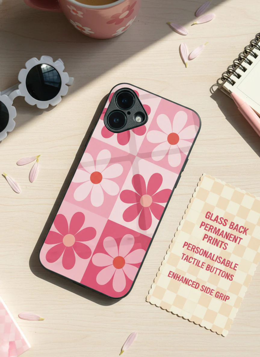 Floral Funk Premium Glass Back Cover For iPhone 11-17 Models - Image 14