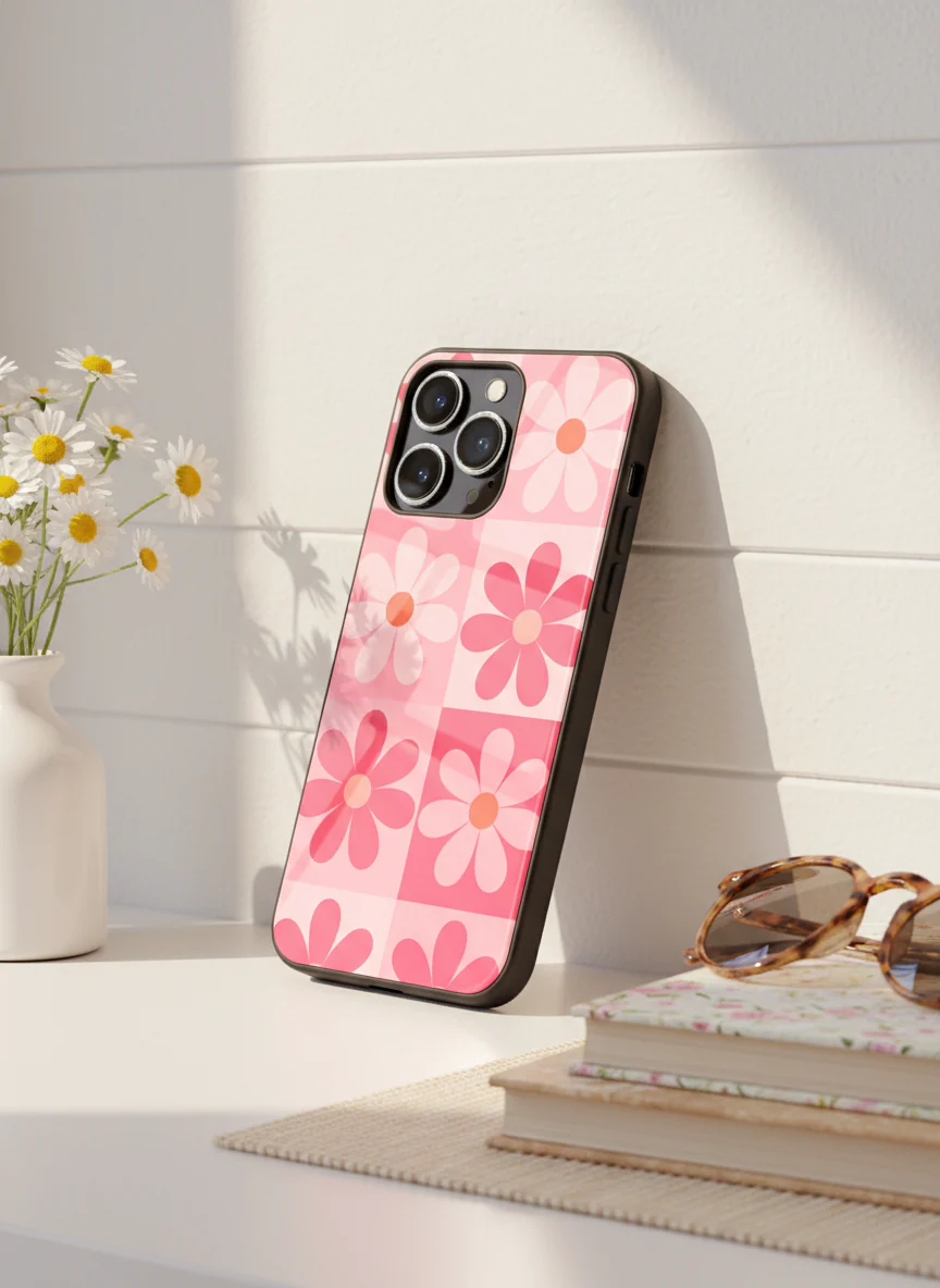 Floral Funk Premium Glass Back Cover For iPhone 11-17 Models - Image 16
