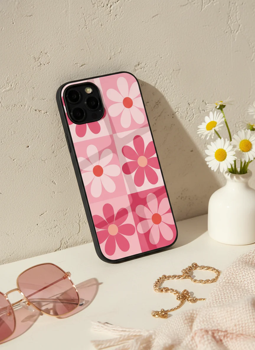 Floral Funk Premium Glass Back Cover For iPhone 11-17 Models - Image 6