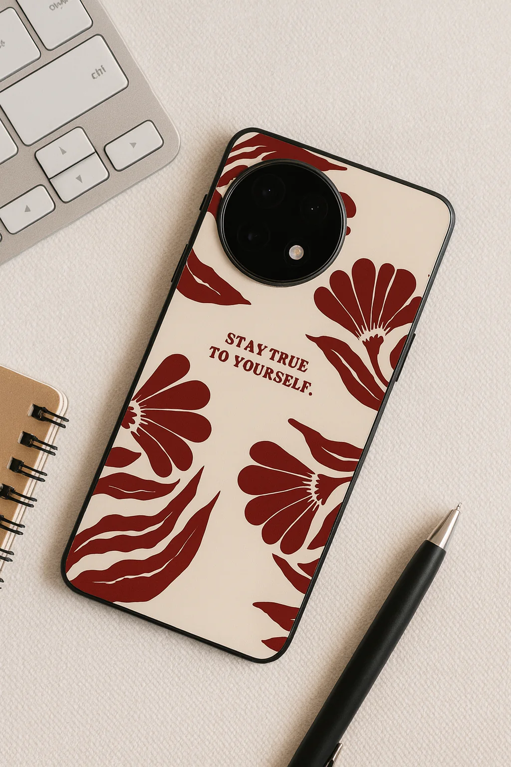 Floral Truth Glass Back Cover For One Plus 13, 12, 11, 10, Nord Series - Image 4
