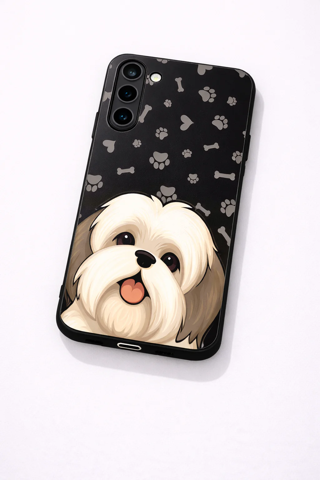 Fluffy Love Premium Glass Back Cover For Galaxy S, A, M & F Series - Image 3