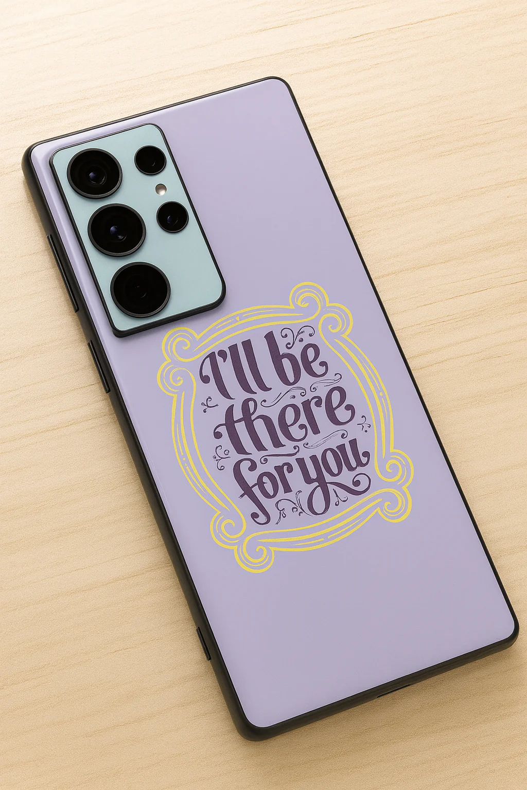 Forever Friends Premium Glass Back Cover For Galaxy S, A, M & F Series - Image 2