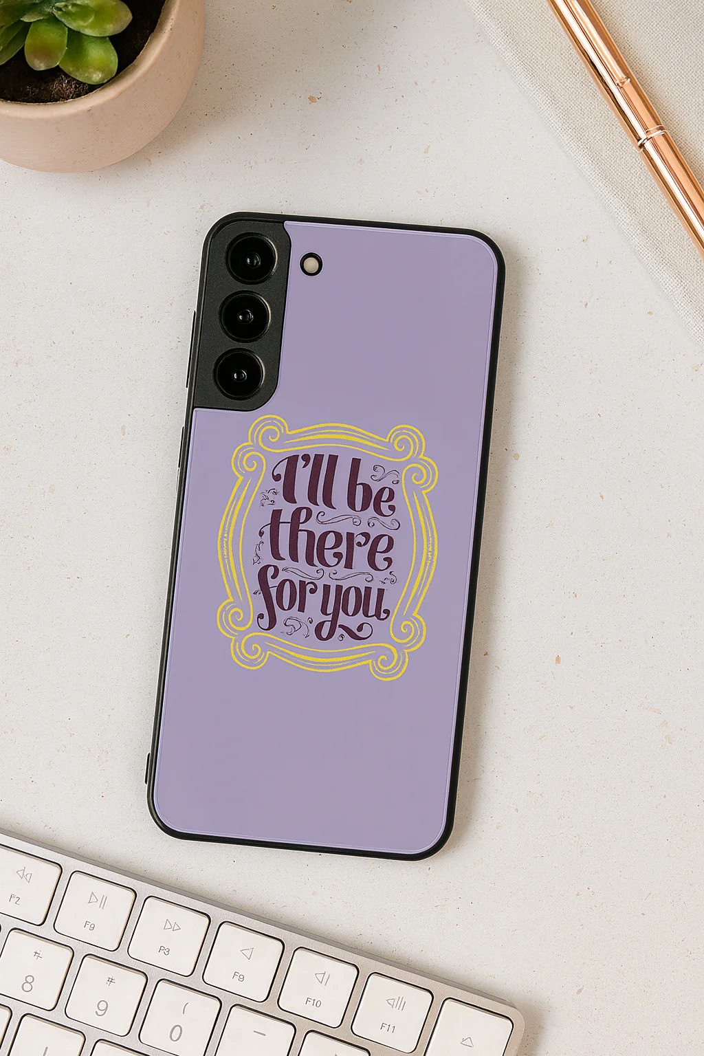 Forever Friends Premium Glass Back Cover For Galaxy S, A, M & F Series - Image 4