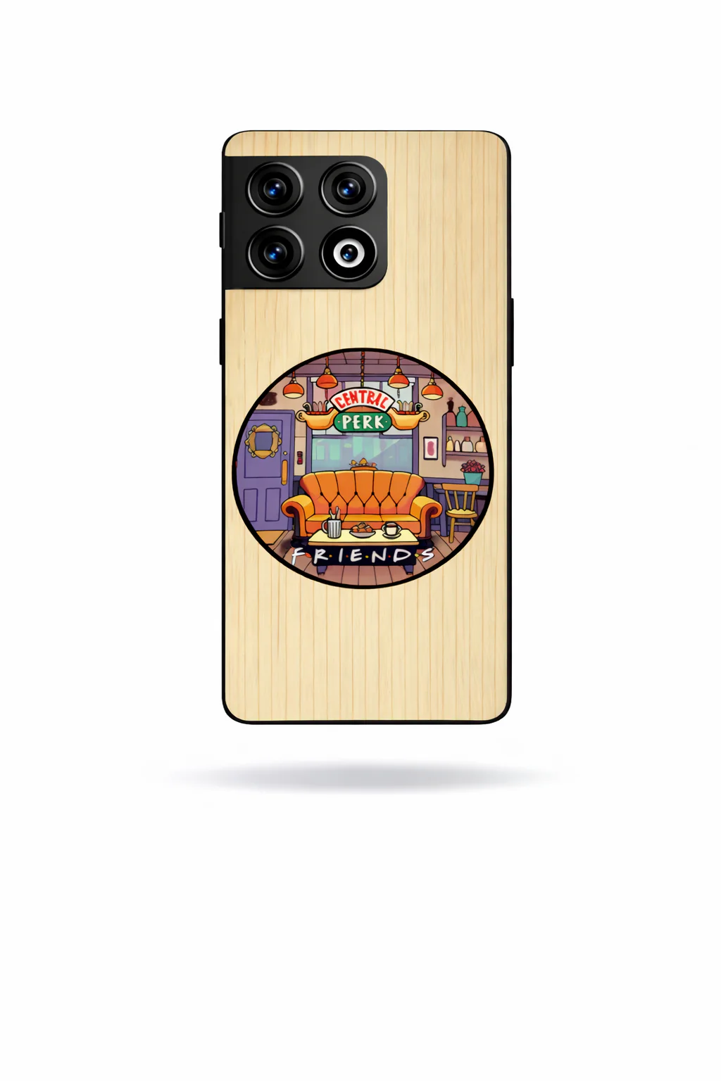 FRIENDS Coffee & Couch Premium Glass Back Cover For One Plus 13, 12, 11, 10, Nord Series - Image 3
