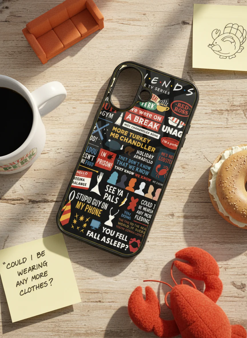 F.R.I.E.N.D.S Premium Glass Back Cover For iPhone 11-17 Models - Image 9