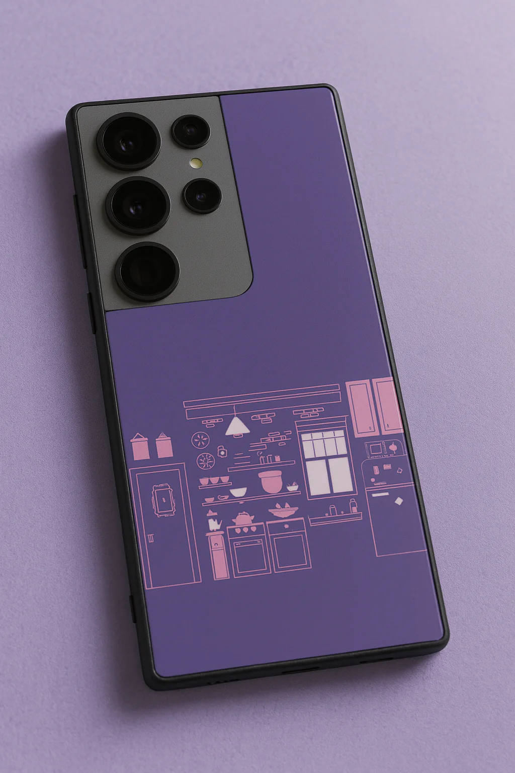 FRIENDS Purple Door Dreams Premium Glass Back Cover For Galaxy S, A, M & F Series - Image 2