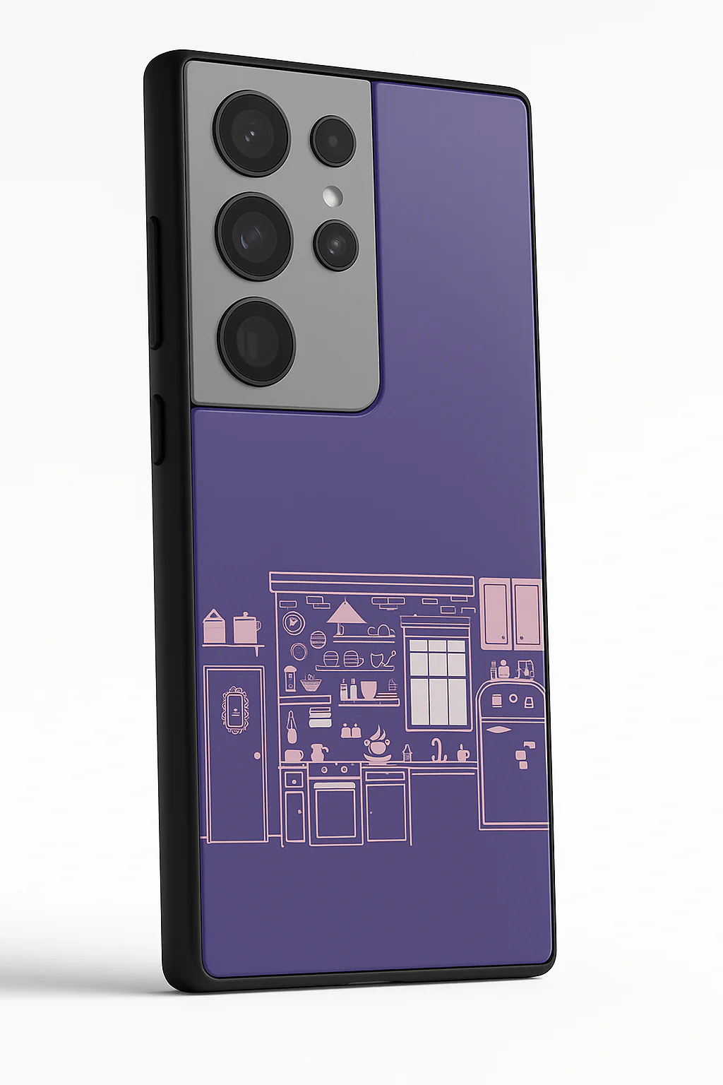 FRIENDS Purple Door Dreams Premium Glass Back Cover For Galaxy S, A, M & F Series - Image 3