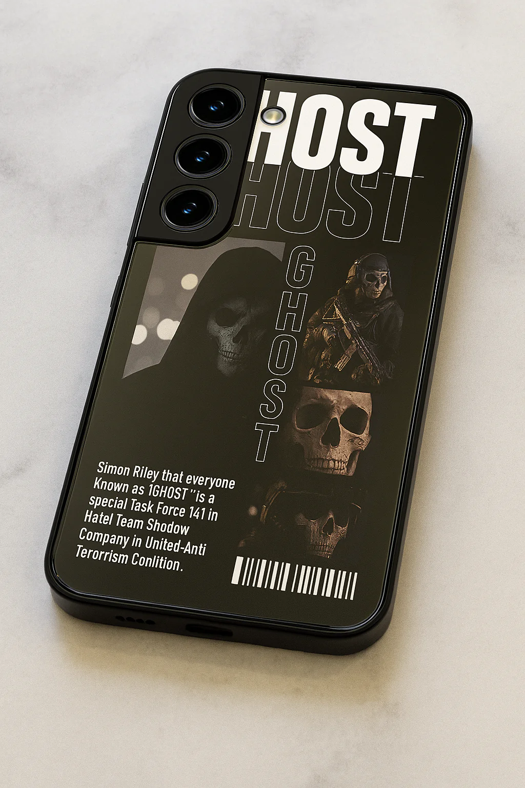 Ghost Protocol Premium Glass Back Cover For Galaxy S, A, M & F Series - Image 6