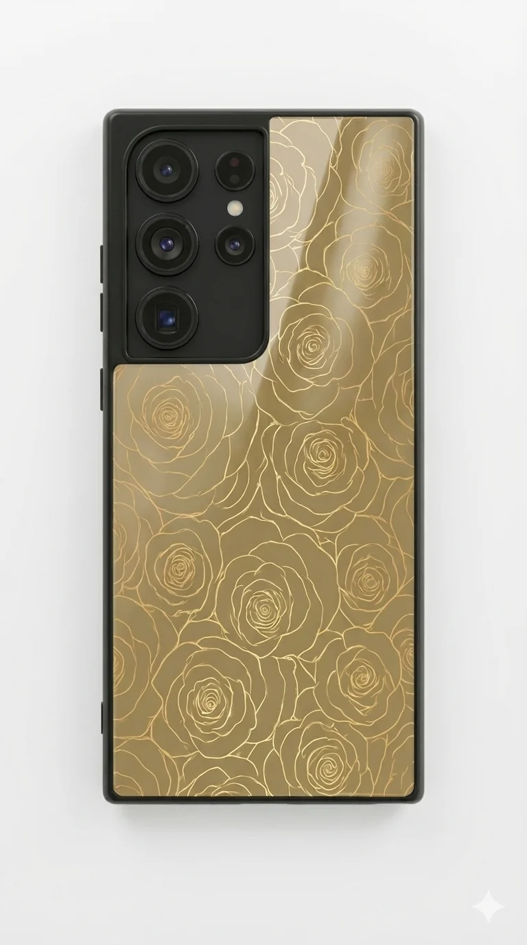 Gilded Rose Premium Glass Back Cover For Galaxy S, A, M & F Series - Image 3