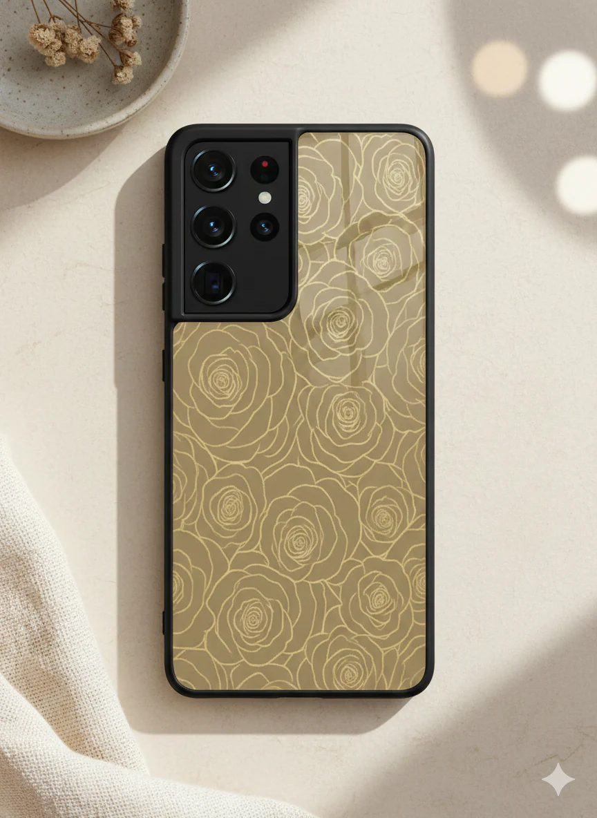 Gilded Rose Premium Glass Back Cover For Galaxy S, A, M & F Series - Image 4