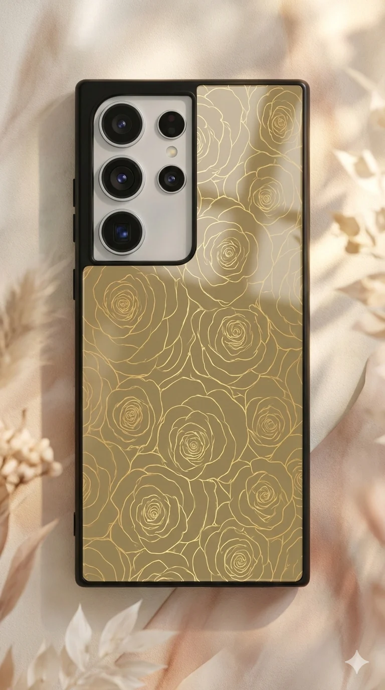 Gilded Rose Premium Glass Back Cover For Galaxy S, A, M & F Series - Image 5