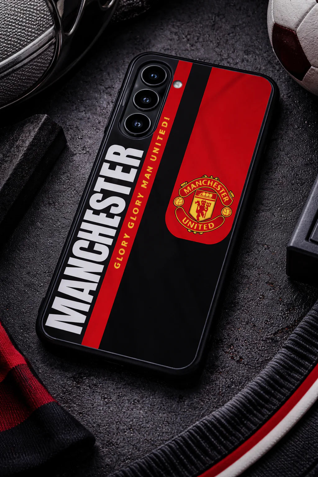 Glory Glory United Premium Glass Back Cover For Galaxy S, A, M & F Series - Image 5