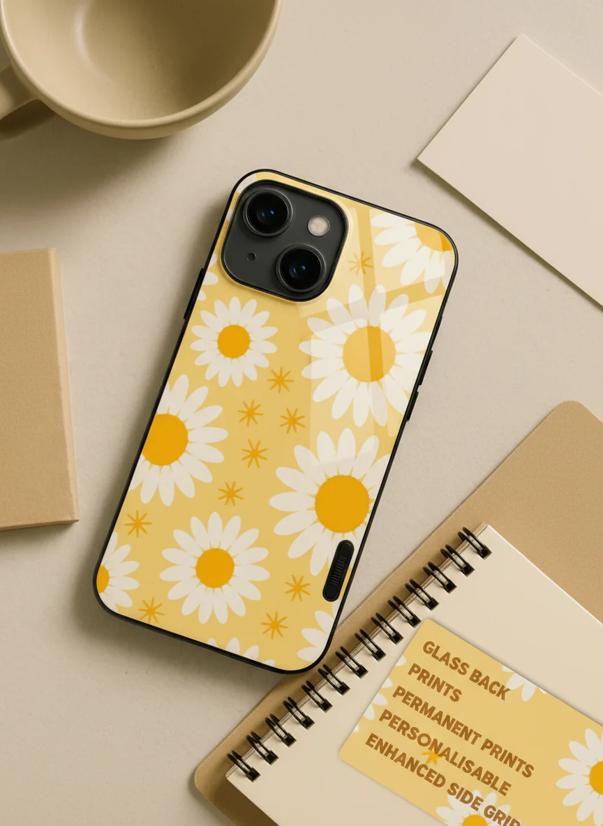 Golden Glow Premium Glass Back Cover For iPhone 11-17 Models - Image 5