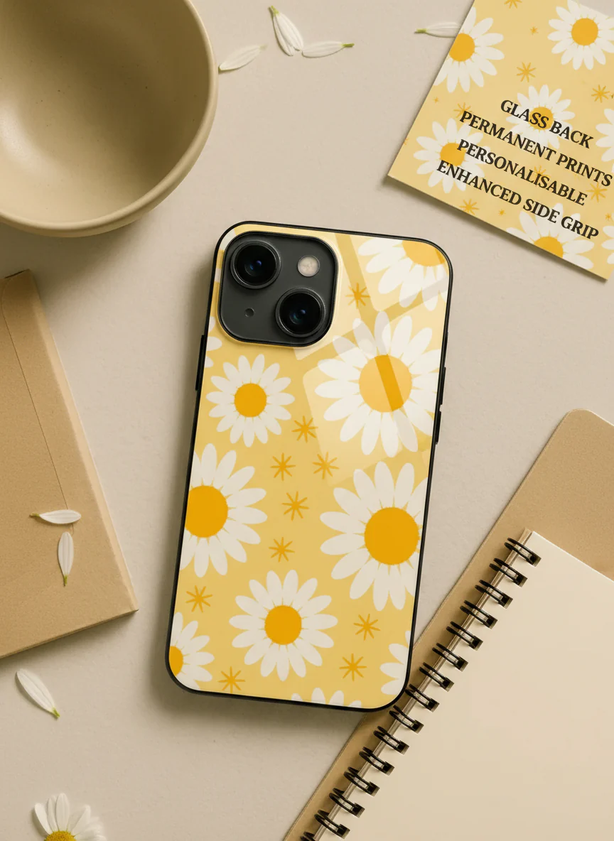 Golden Glow Premium Glass Back Cover For iPhone 11-17 Models - Image 6