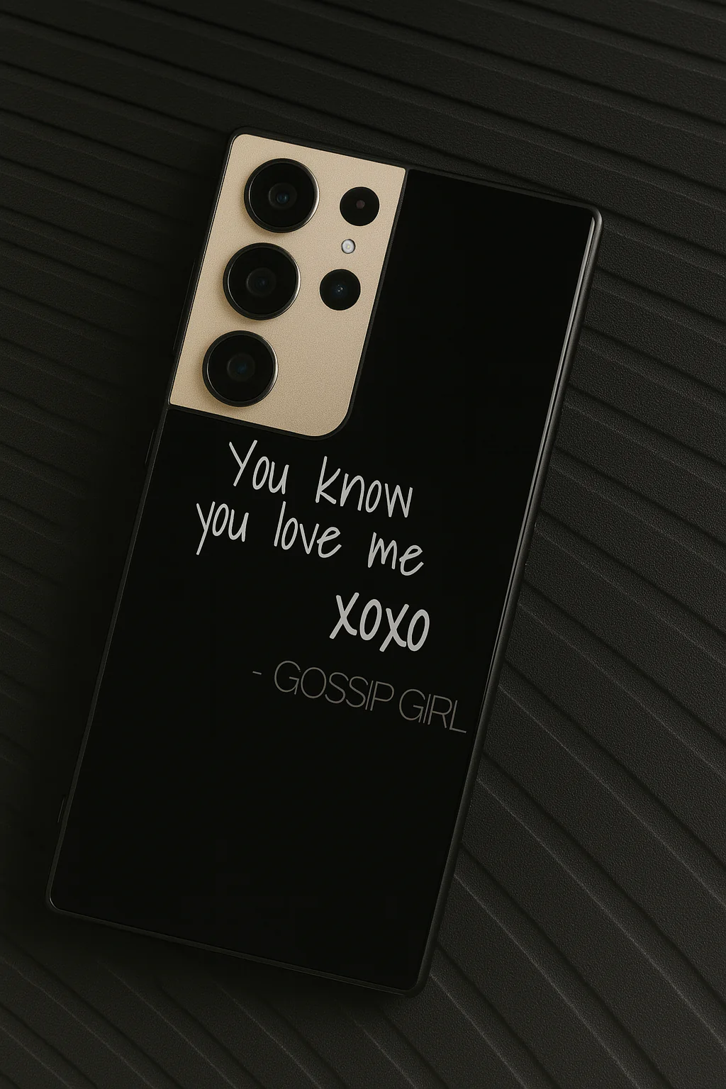 GOSSIP GIRL Scandal Script Premium Glass Back Cover For Galaxy S, A, M & F Series - Image 2