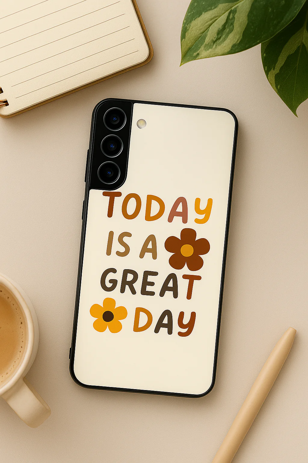 Great Day Premium Glass Back Cover For Galaxy S, A, M & F Series - Image 2