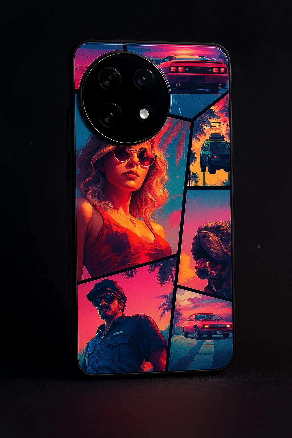 GTA Loading Premium Glass Back Cover For One Plus 13, 12, 11, 10, Nord Series