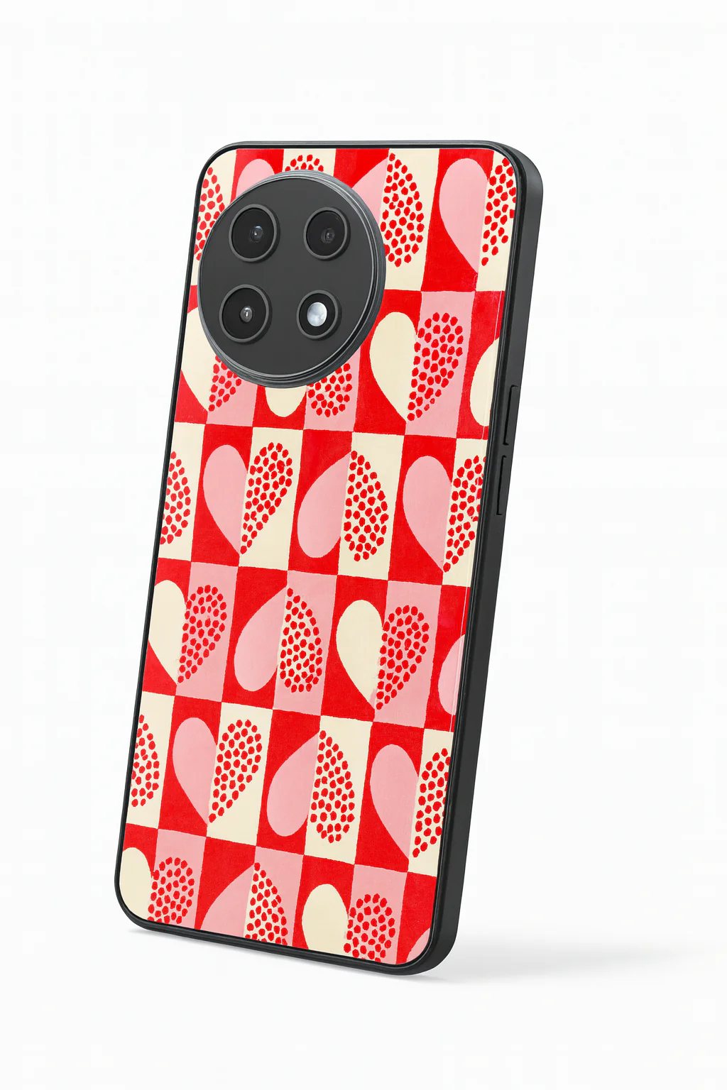 Hearts Pattern Premium Glass Back Cover For One Plus 13, 12, 11, 10, Nord Series - Image 6