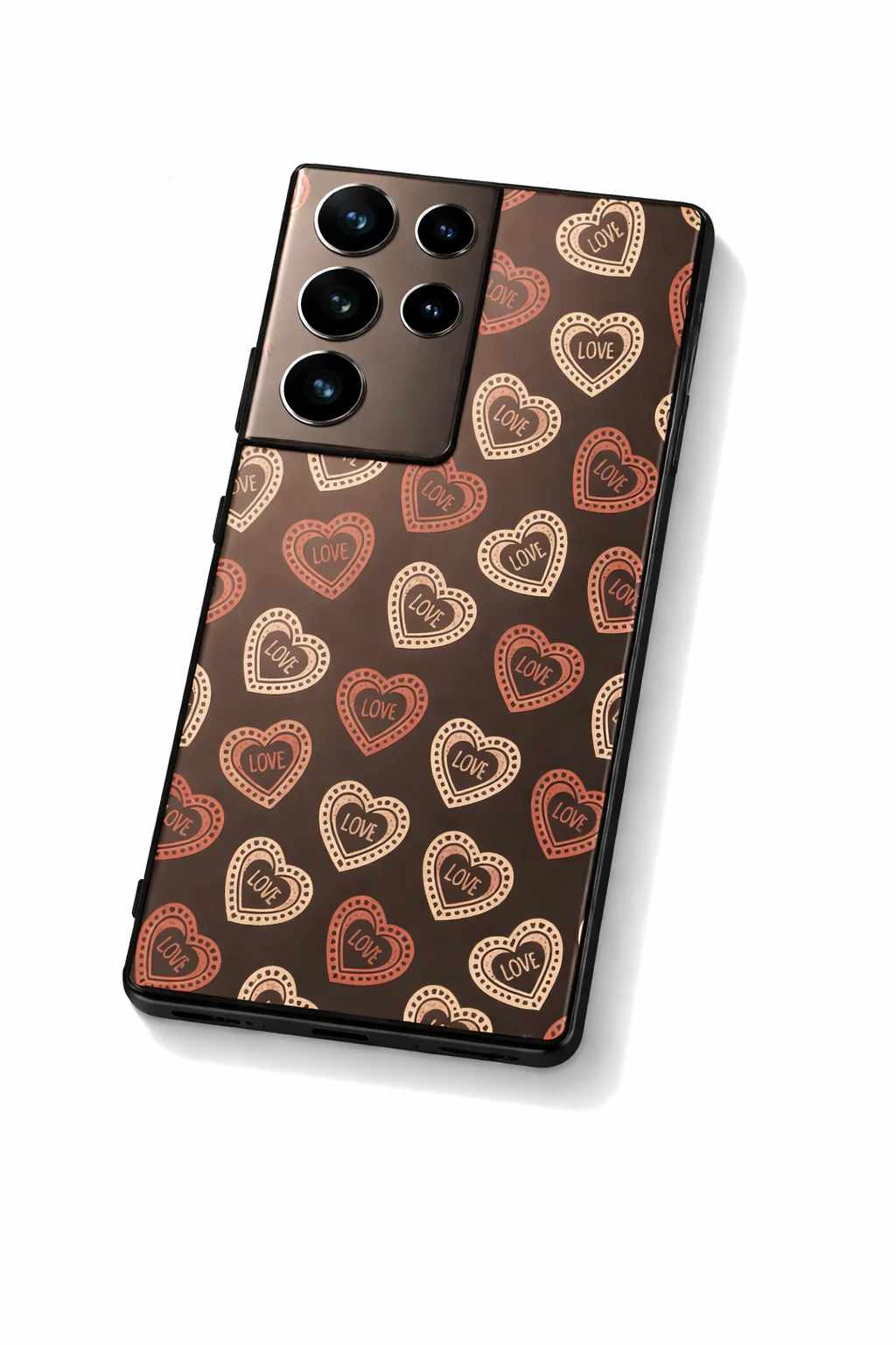 Hearts Graffiti Era Premium Glass Back Cover For Galaxy S, A, M & F Series - Image 3