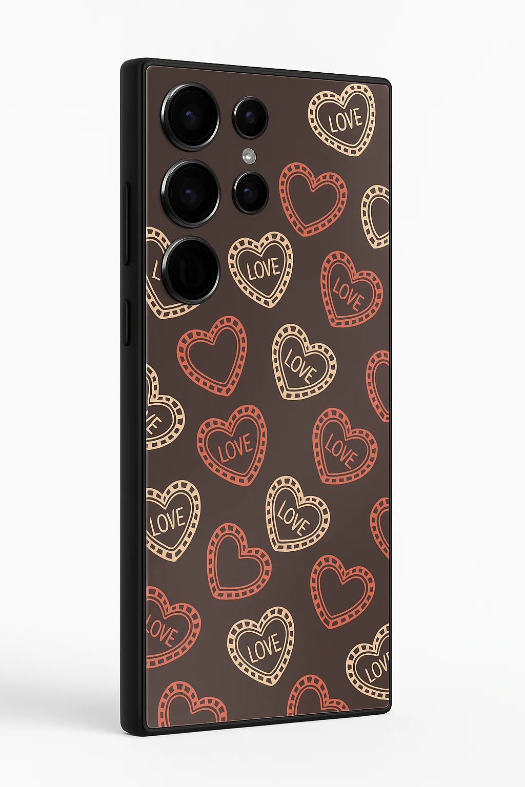 Hearts Graffiti Era Premium Glass Back Cover For Galaxy S, A, M & F Series - Image 5