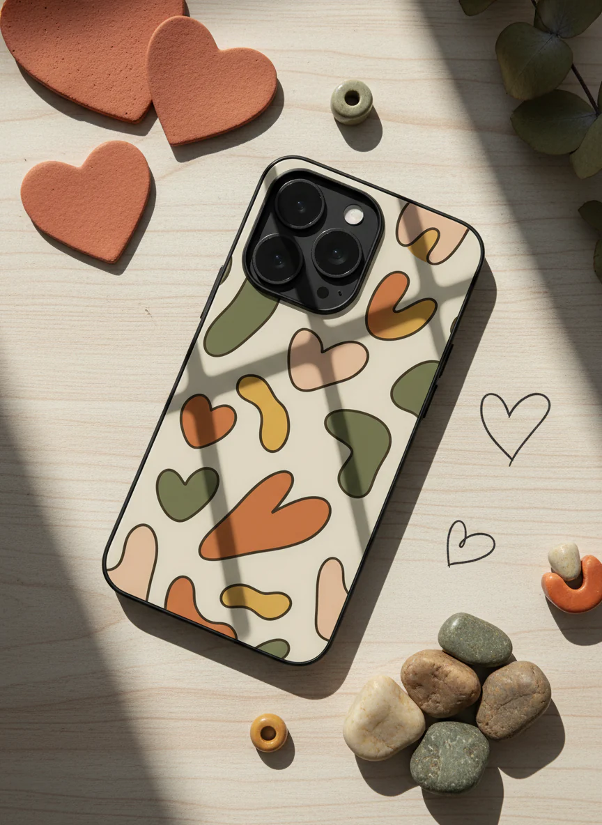 Heartsy Abstract Premium Glass Back Cover For iPhone 11-17 Models - Image 8