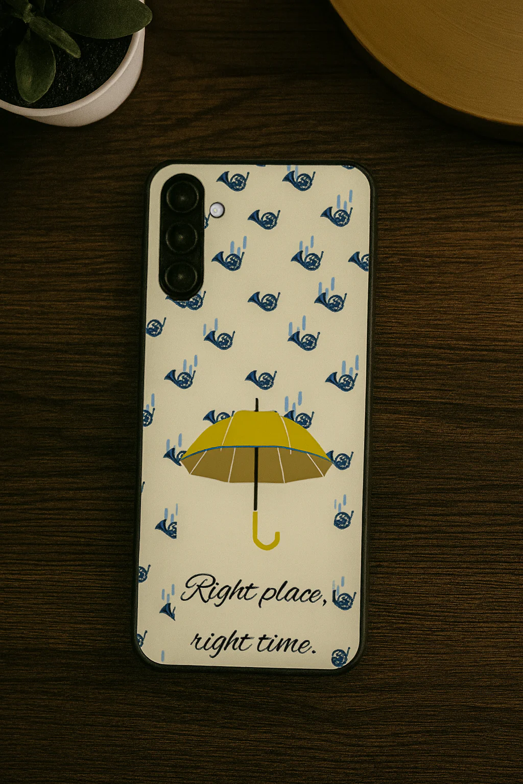 HIMYM Right Place Right Time Premium Glass Back Cover For Galaxy S, A, M & F Series - Image 15