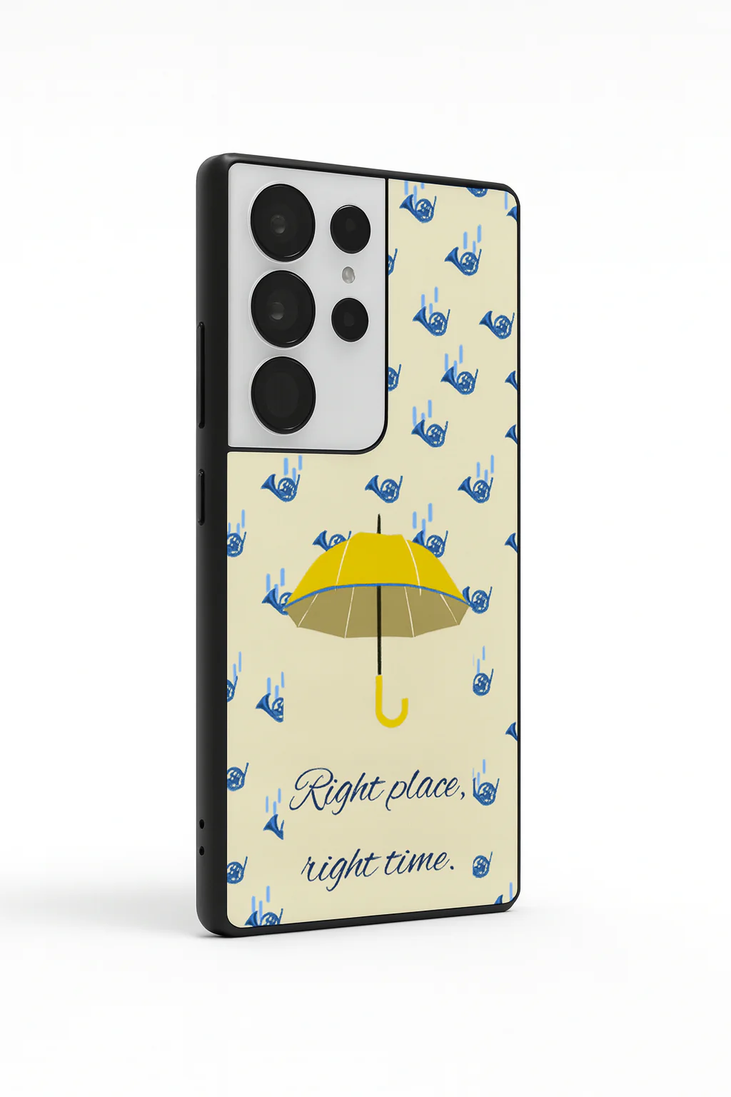 HIMYM Right Place Right Time Premium Glass Back Cover For Galaxy S, A, M & F Series - Image 3
