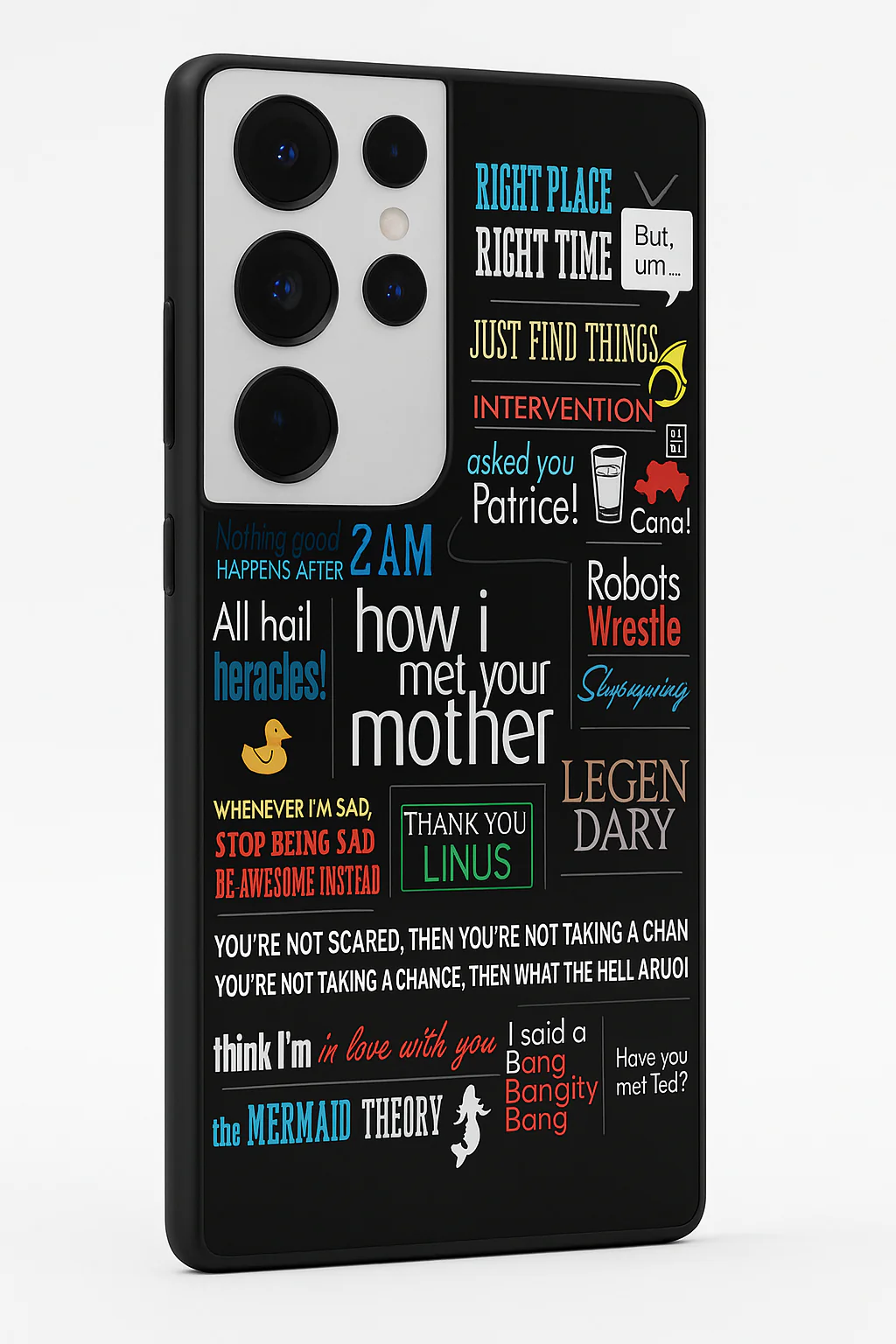 HIMYM Ted's Story Premium Glass Back Cover For Galaxy S, A, M & F Series - Image 3