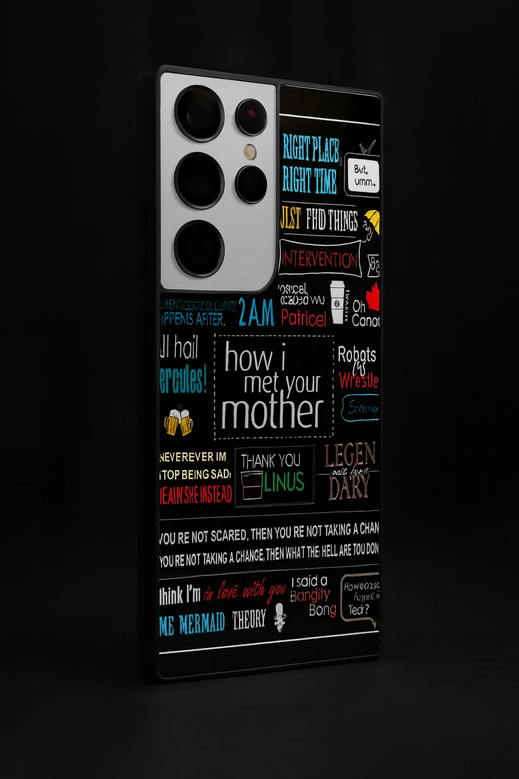 HIMYM Ted's Story Premium Glass Back Cover For Galaxy S, A, M & F Series - Image 4