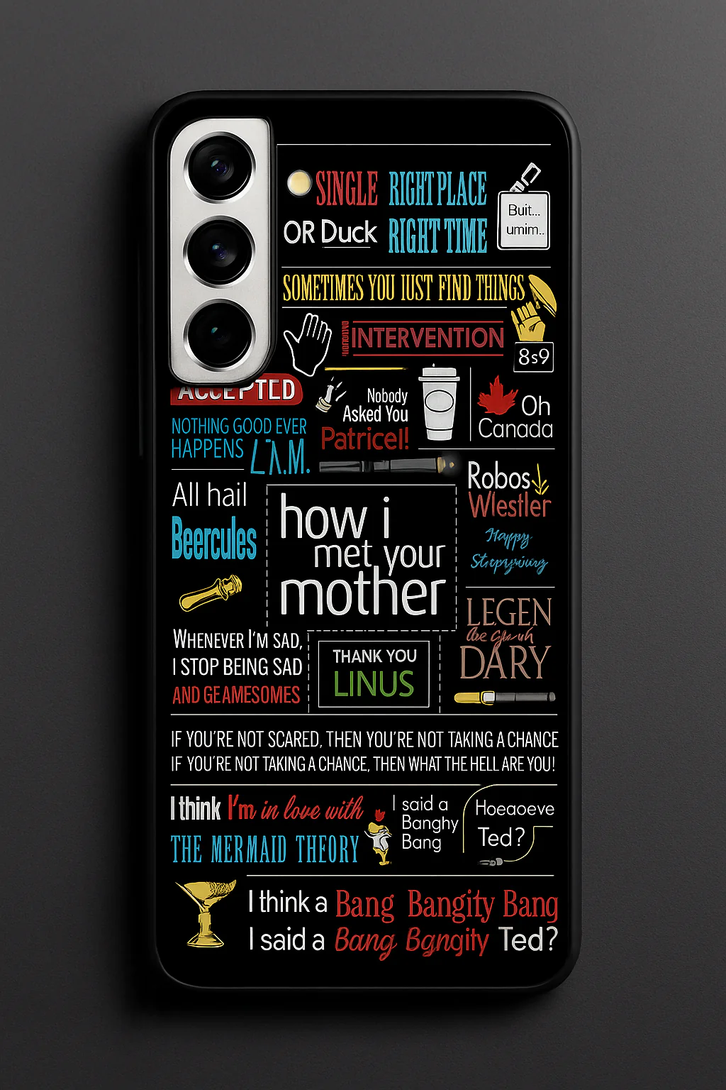HIMYM Ted's Story Premium Glass Back Cover For Galaxy S, A, M & F Series - Image 6