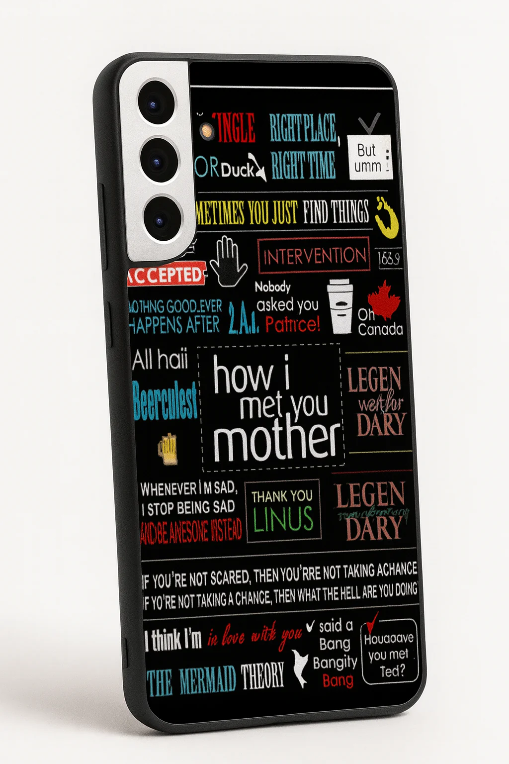 HIMYM Ted's Story Premium Glass Back Cover For Galaxy S, A, M & F Series - Image 7