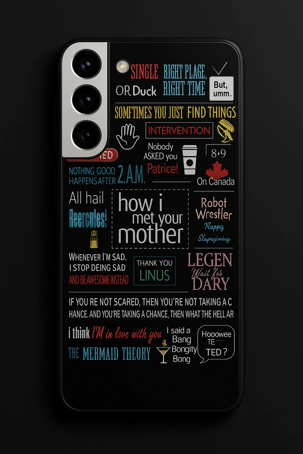 HIMYM Ted's Story Premium Glass Back Cover For Galaxy S, A, M & F Series - Image 8
