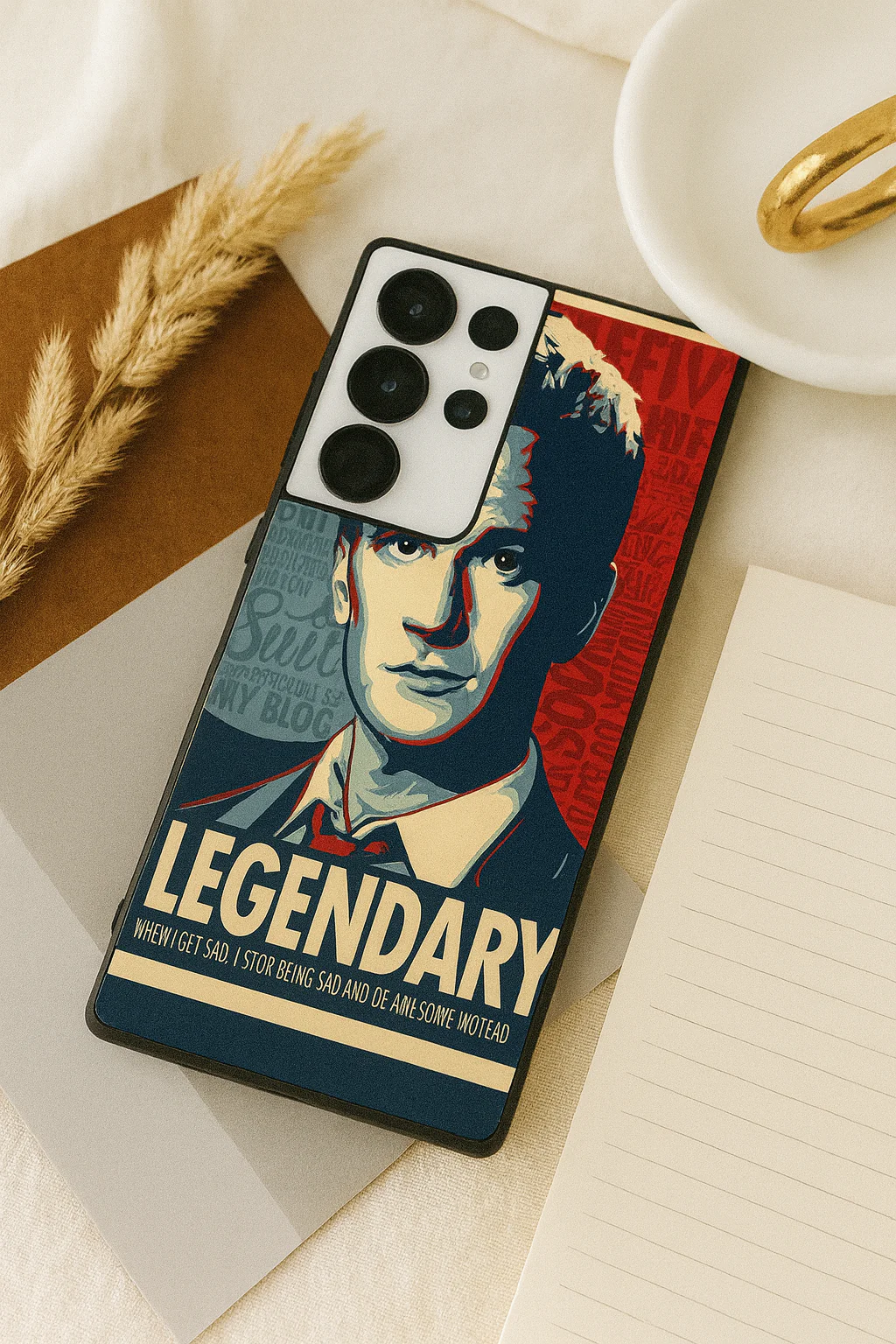 HIMYM The Legendary Premium Glass Back Cover For Galaxy S, A, M & F Series