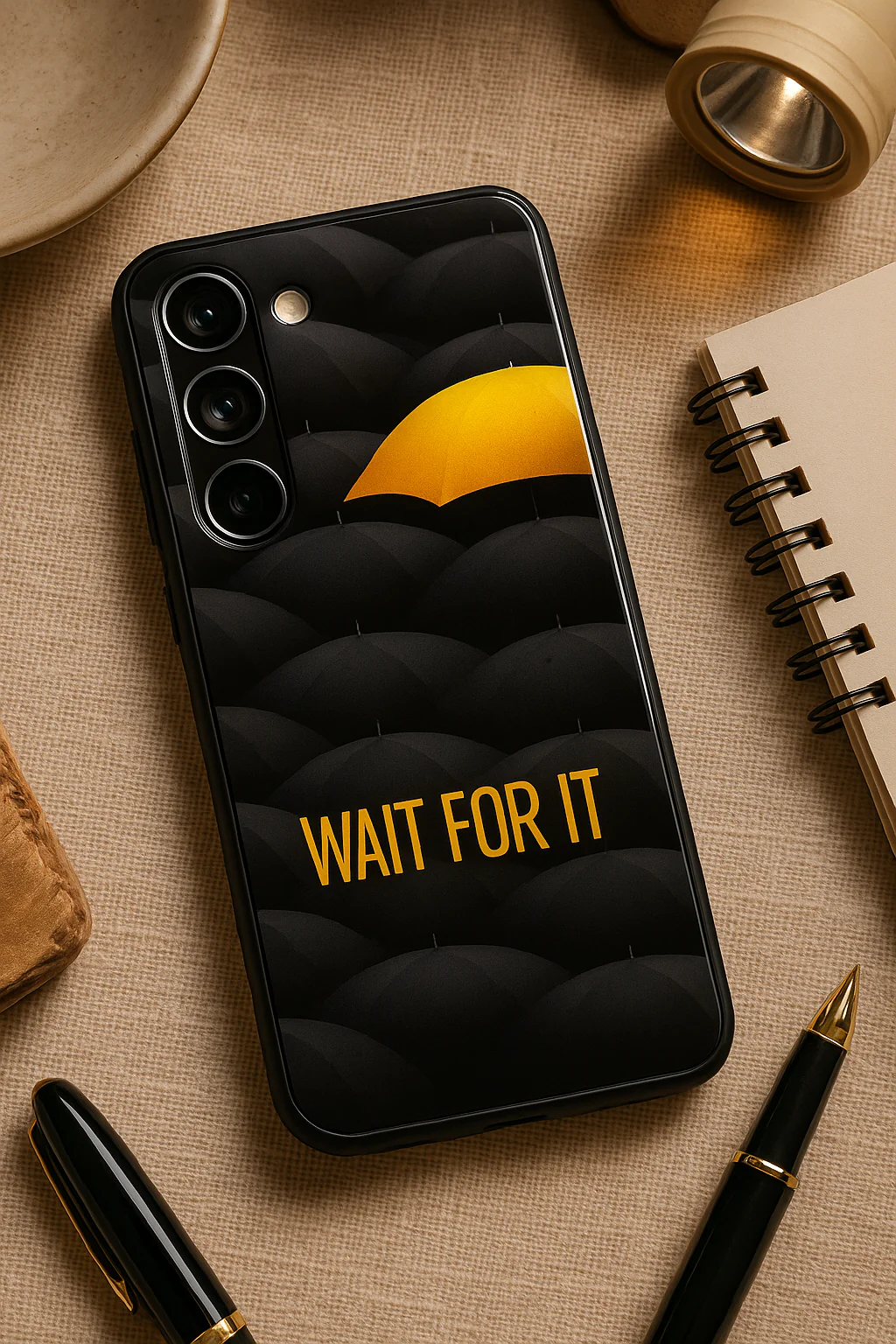 HIMYM Wait For It Premium Glass Back Cover For Galaxy S, A, M & F Series - Image 8