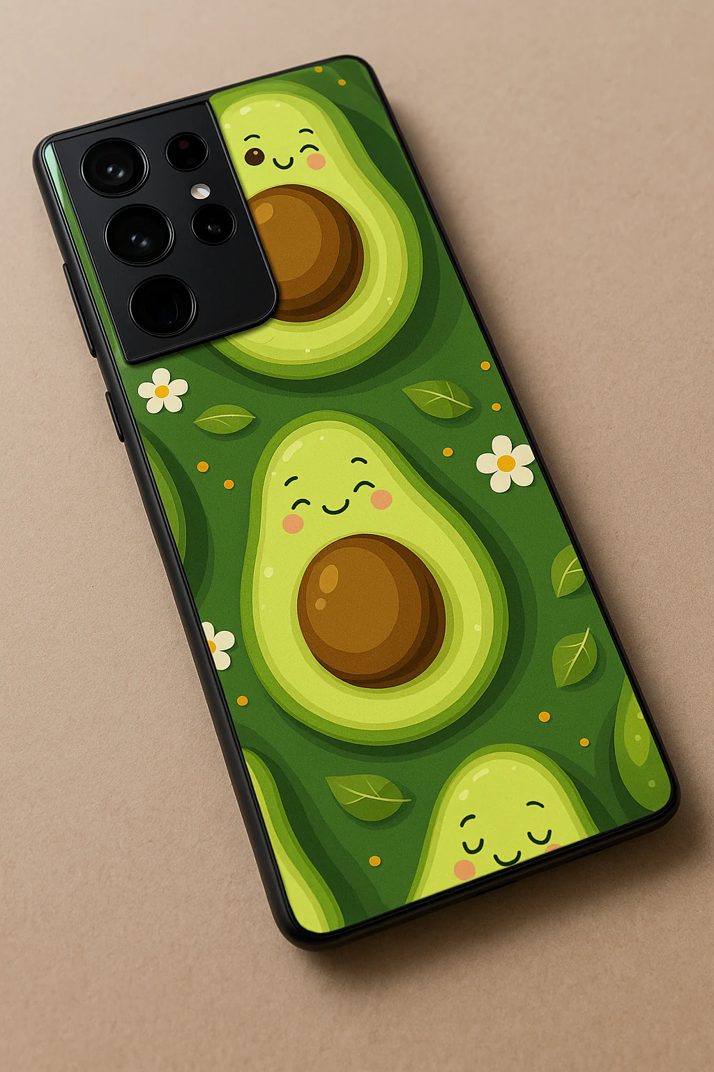 I Am Avacadoing Premium Glass Back Cover For Galaxy S, A, M & F Series