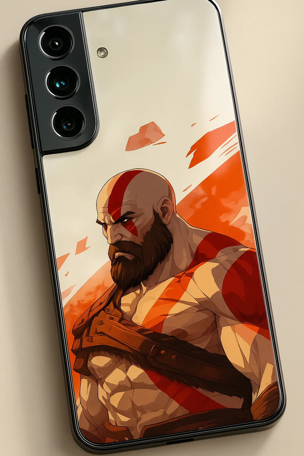 I am Kratos Premium Glass Back Cover For Galaxy S, A, M & F Series - Image 5