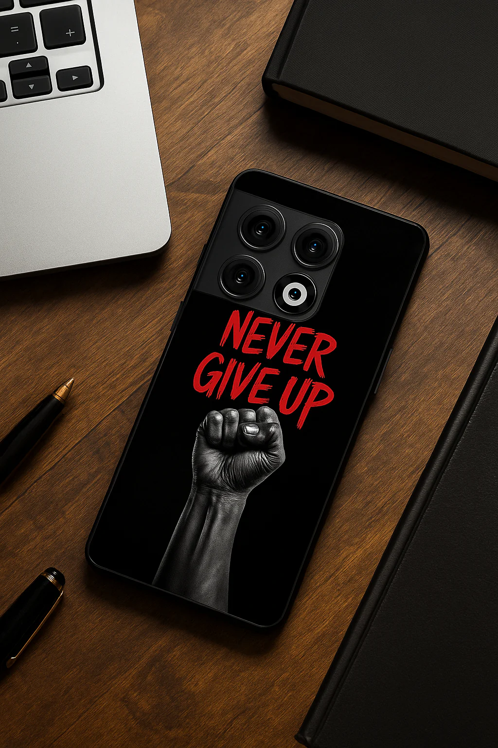 Iron Will Premium Glass Back Cover For One Plus 13, 12, 11, 10, Nord Series