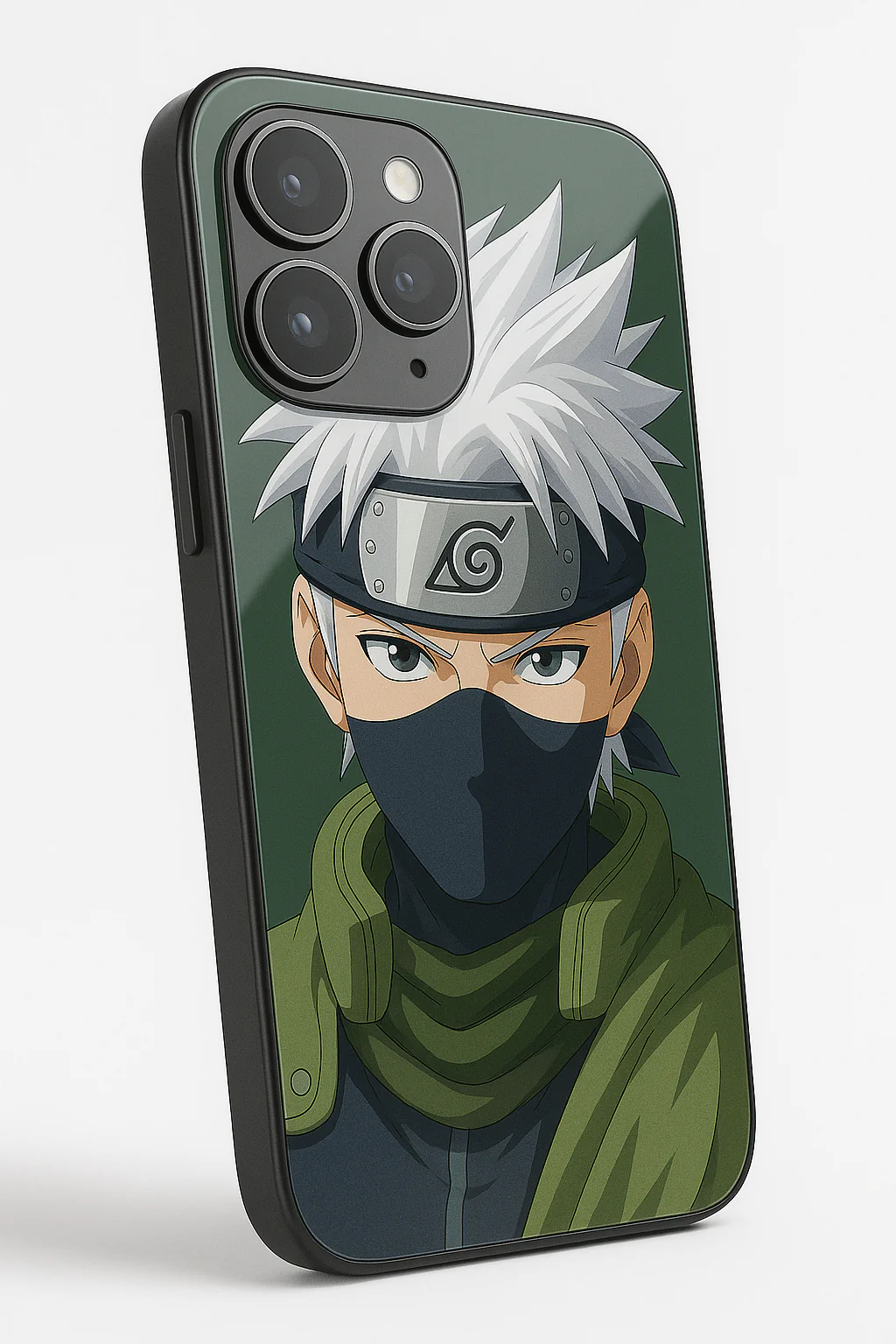 Kakashi Focussed Premium Glass Back Cover For iPhone 11-17 Models - Image 8