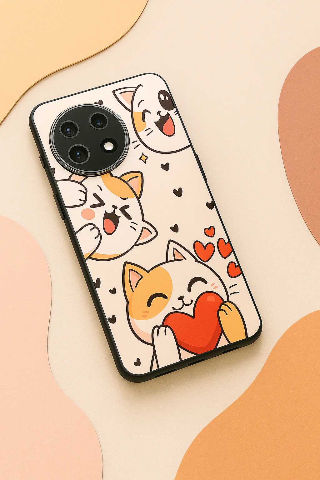 Kitty Love Premium Glass Back Cover For One Plus 13, 12, 11, 10, Nord Series - Image 7