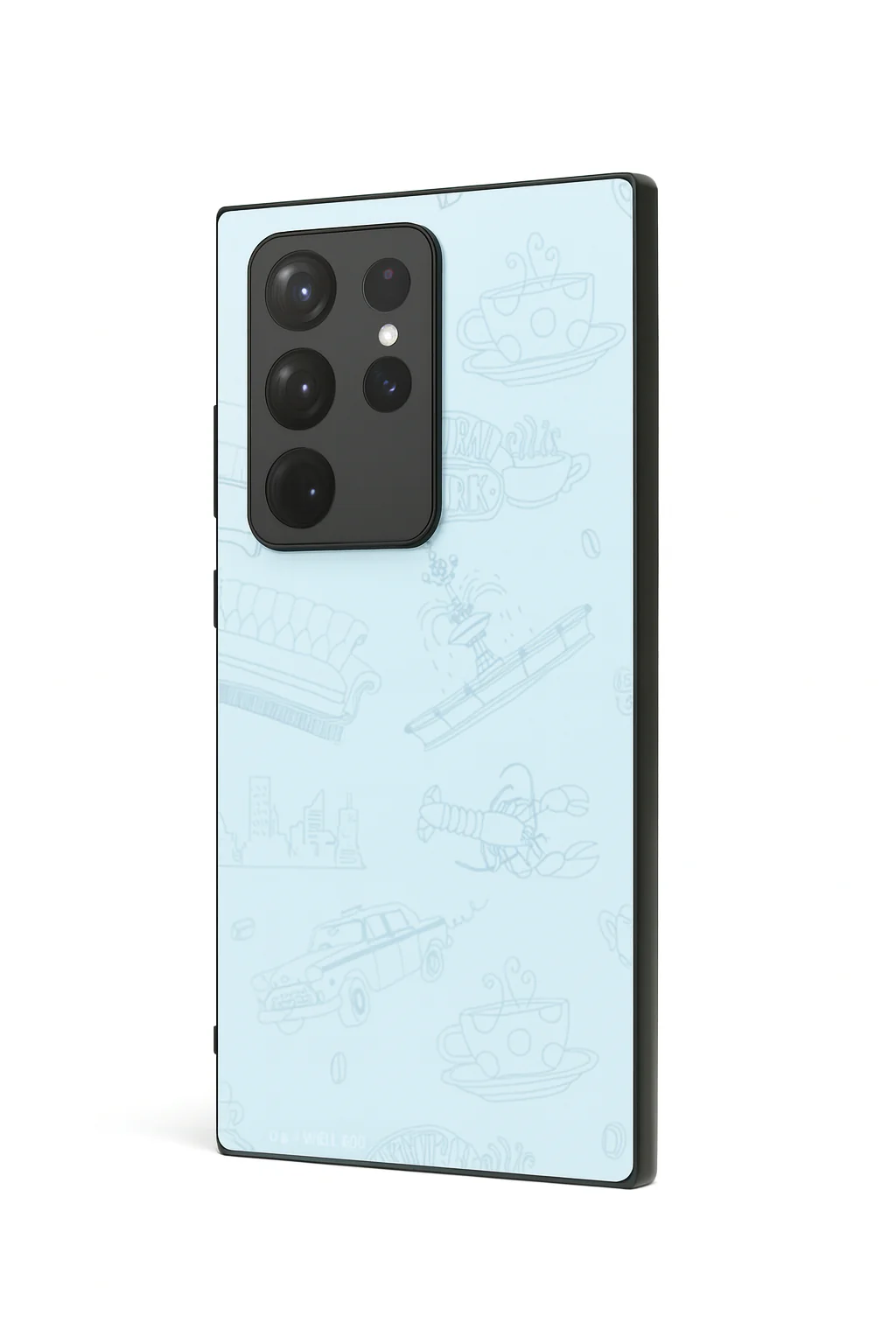 Lazy Latte Premium Glass Back Cover For Galaxy S, A, M & F Series - Image 3