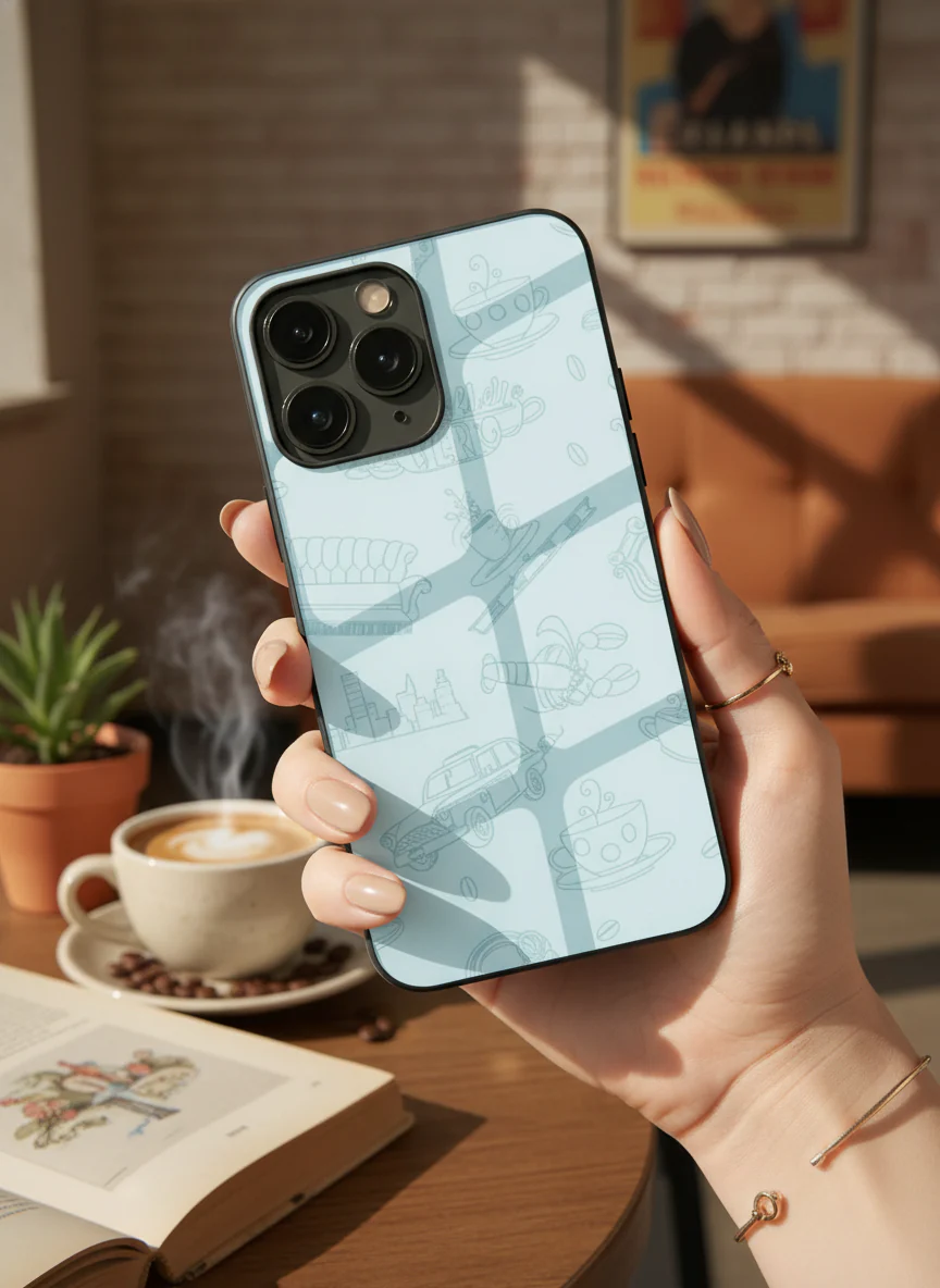 Lazy Latte Premium Glass Back Cover For iPhone 11-17 Models - Image 13