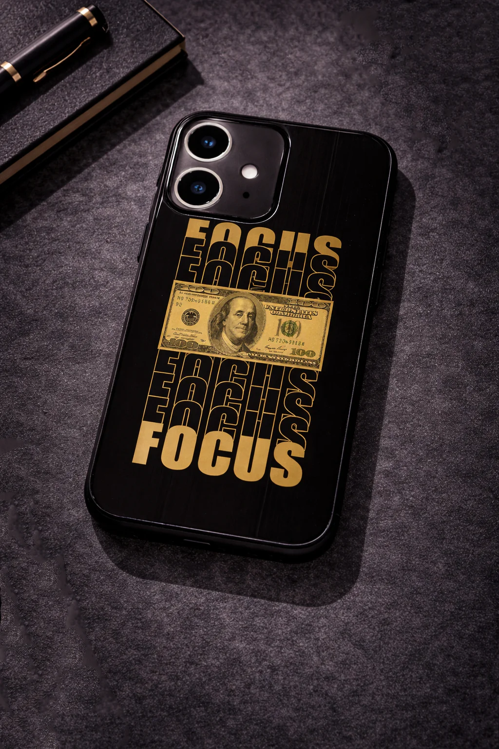 Level Up Focus Premium Glass Back Cover For iPhone 11-17 Models