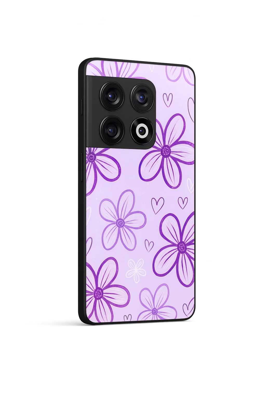Lilac Bloom Glass Back Cover For One Plus 13, 12, 11, 10, Nord Series - Image 3