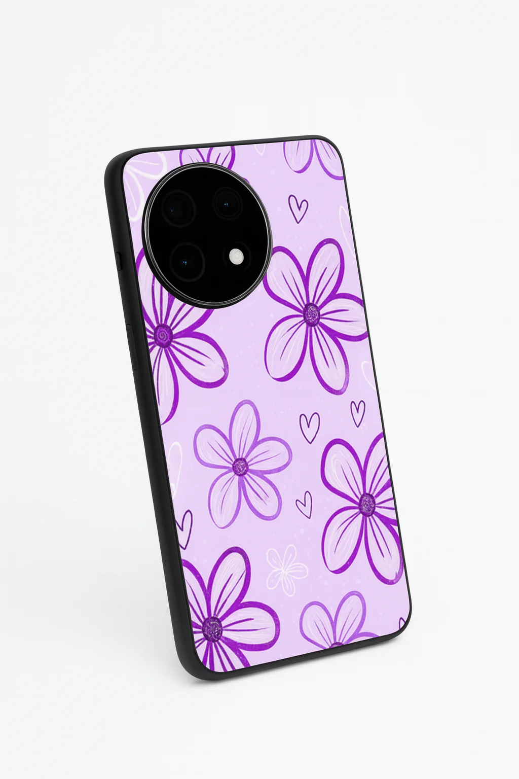 Lilac Bloom Glass Back Cover For One Plus 13, 12, 11, 10, Nord Series - Image 6