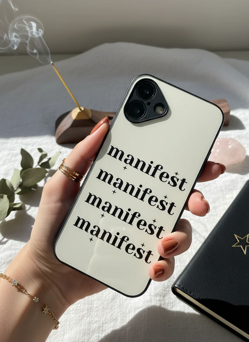 Manifest Magic Premium Glass Back Cover For iPhone 11-17 Models - Image 10