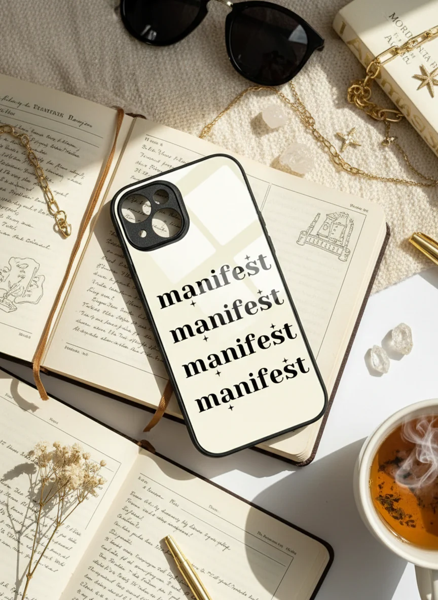 Manifest Magic Premium Glass Back Cover For iPhone 11-17 Models - Image 11